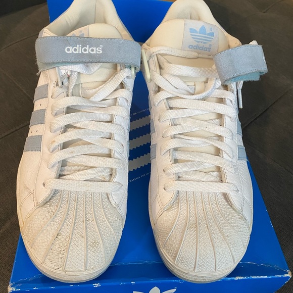 Men’s Vintage Retro Adidas ProShell wht/Lt blue Sneakers Size 9.5 main image 10